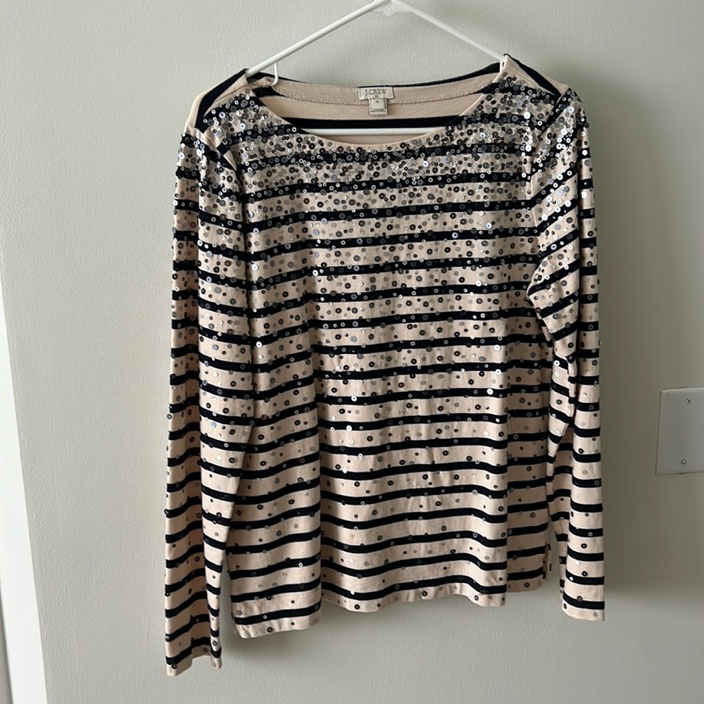 J Crew Sequin Top